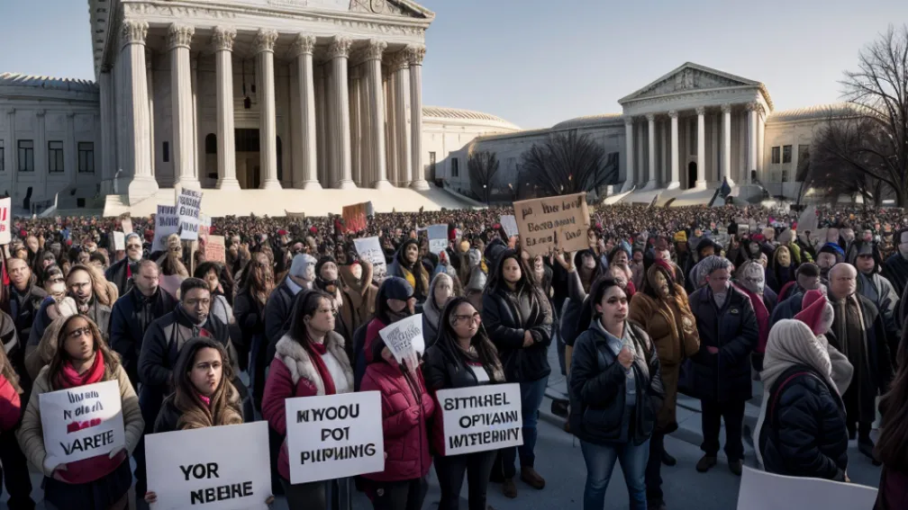 Протести в США: Захисники права народження проти політики Трампа біля Верховного суду