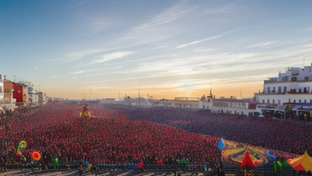 Вулиці Кадіса живуть Карнавалом заздалегідь, а Falla оголошує переможців