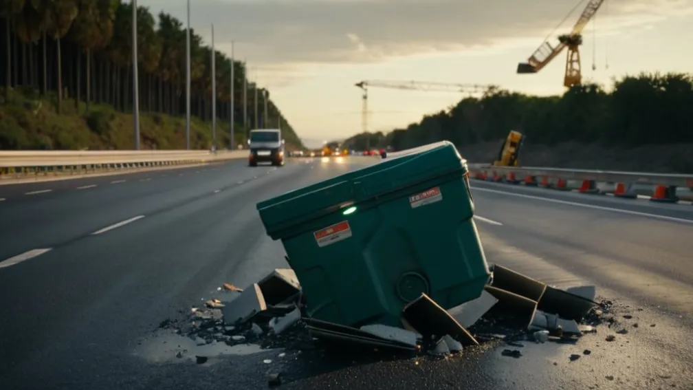 У Севільї з Мосту Століття впала портативна туалетна кабіна