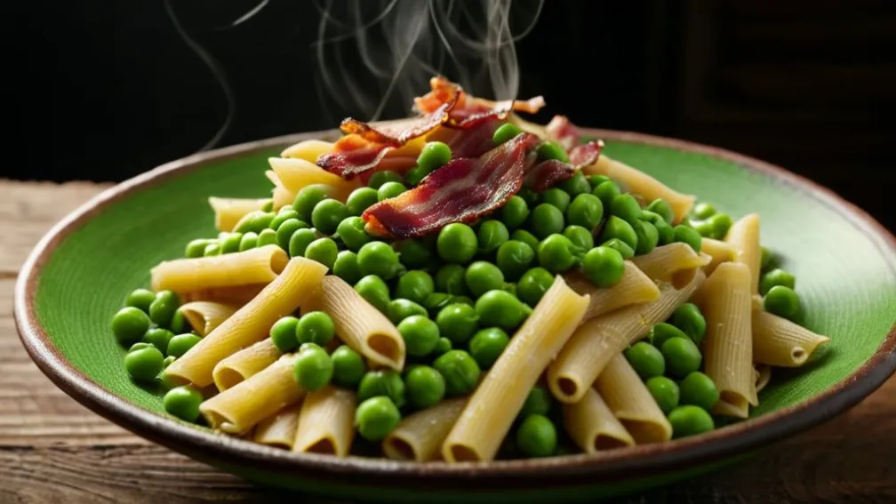 Швидка Паста з Горошком та Панчетою: Ідеальна Вечеря за Кілька Хвилин
