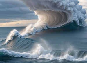 Цунамі накрило Сєвєро-Курильськ: вражаючі кадри з дрона