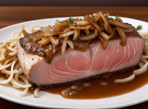 Смачний літній рецепт: тунець з карамелізованою цибулею