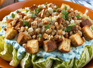 Пряна капуста з блакитним сиром, горіхами та хлібом: простий осінній рецепт