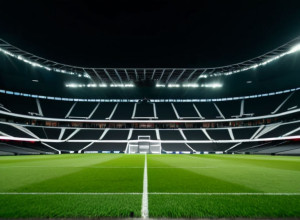 Динамічний інтер'єр футбольного стадіону