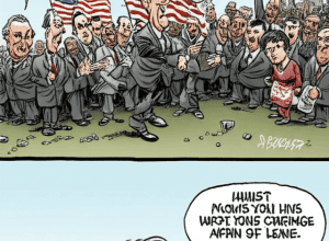 Карикатура Перідіса: Голова геть!