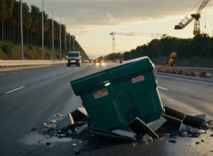У Севільї з Мосту Століття впала портативна туалетна кабіна