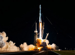 Запуск нового супутника Starlink